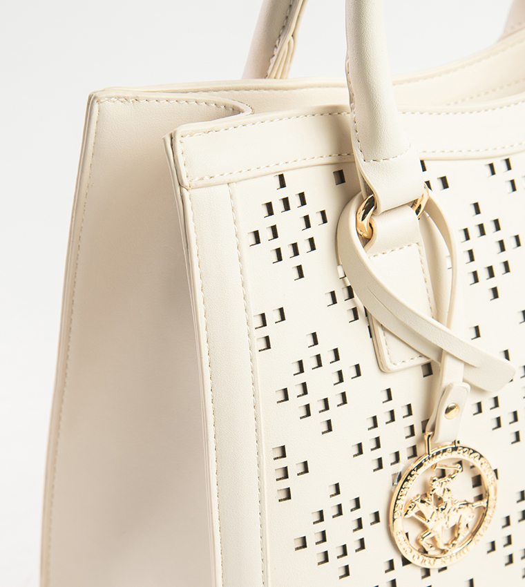 Lasercut Zippered Tote Bag