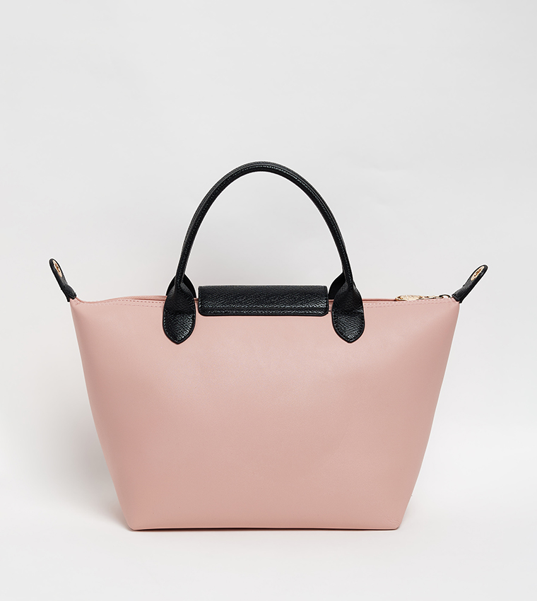 Logo Detail Contrast Detail Tote Bag