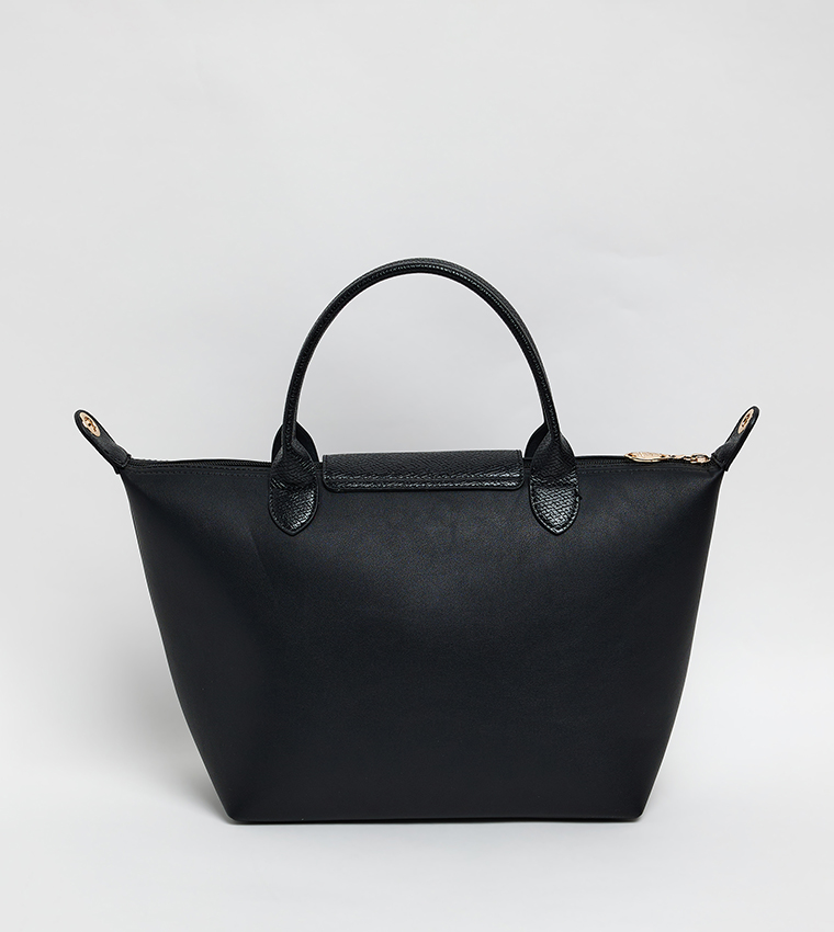 Logo Detail Contrast Detail Tote Bag