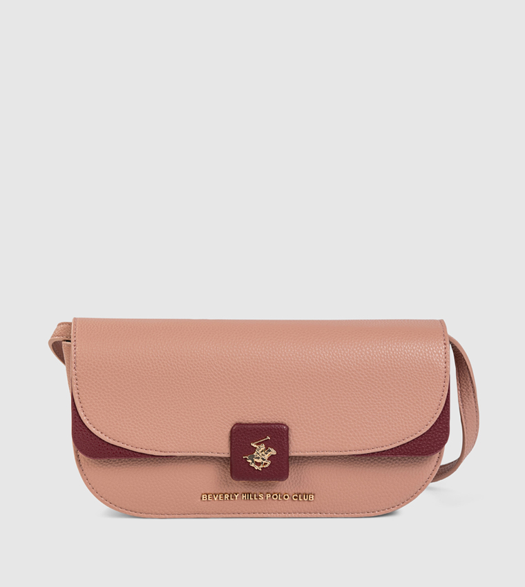 Logo Detail Flap Crossbody Bag