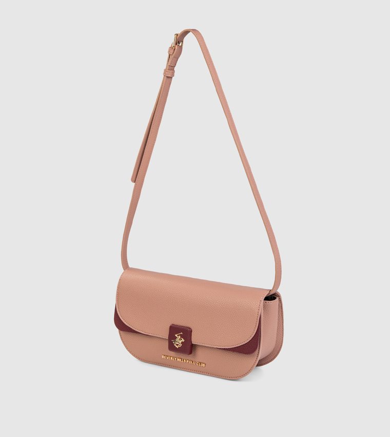 Logo Detail Flap Crossbody Bag