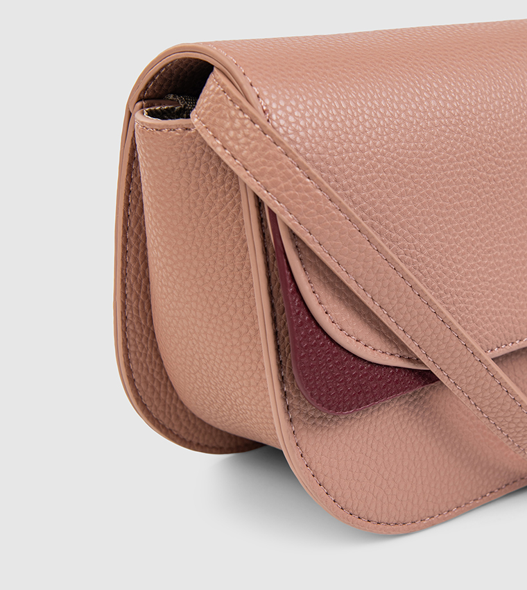 Logo Detail Flap Crossbody Bag