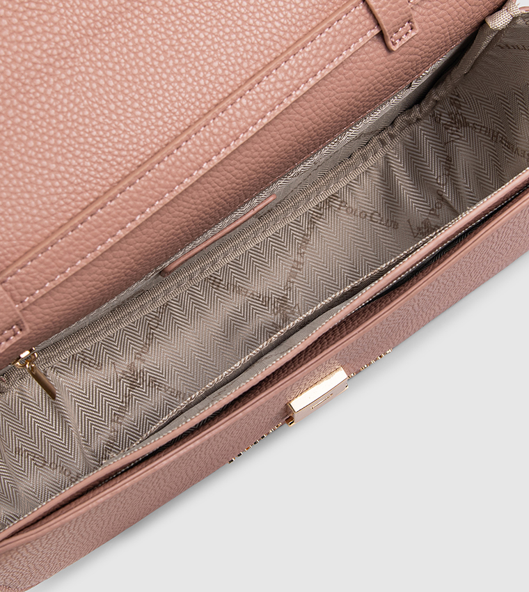 Logo Detail Flap Crossbody Bag