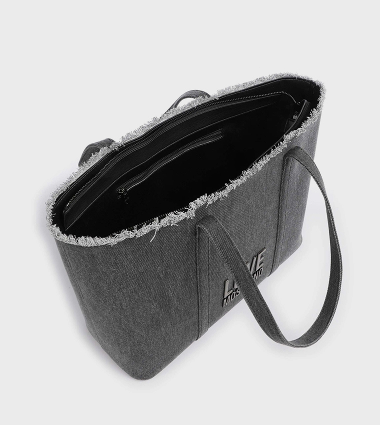 Monotype Denim Tote Bag