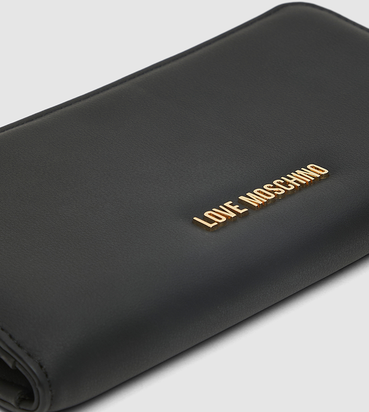 Logo Detail Zippered Wallet