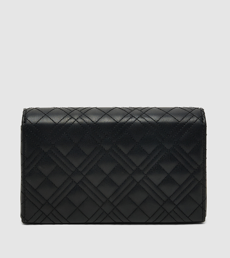 Quilted Flap Clutch Bag