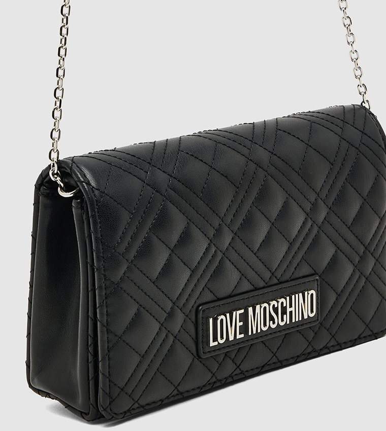 Quilted Flap Clutch Bag