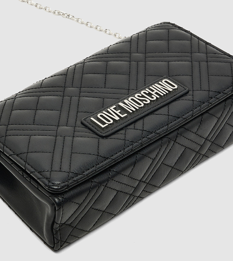 Quilted Flap Clutch Bag