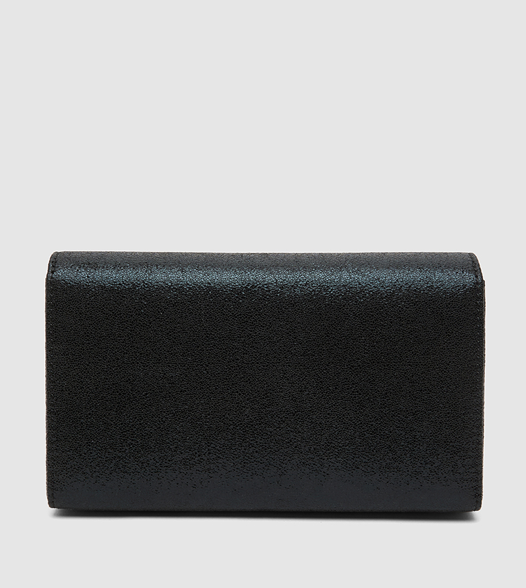 Logo Appliqued Clutch with Sling