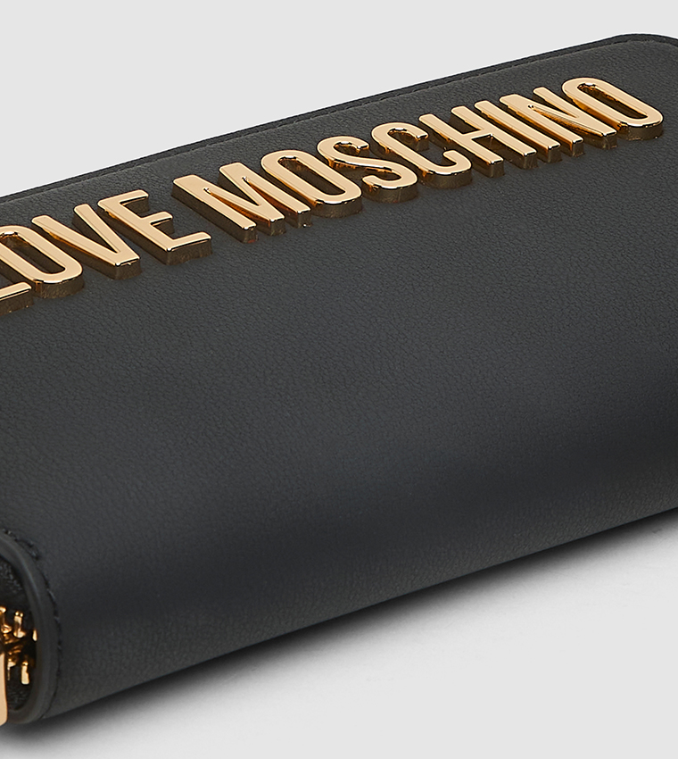 Logo Detail Zippered Wallet