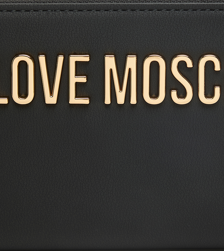 Logo Detail Zippered Wallet