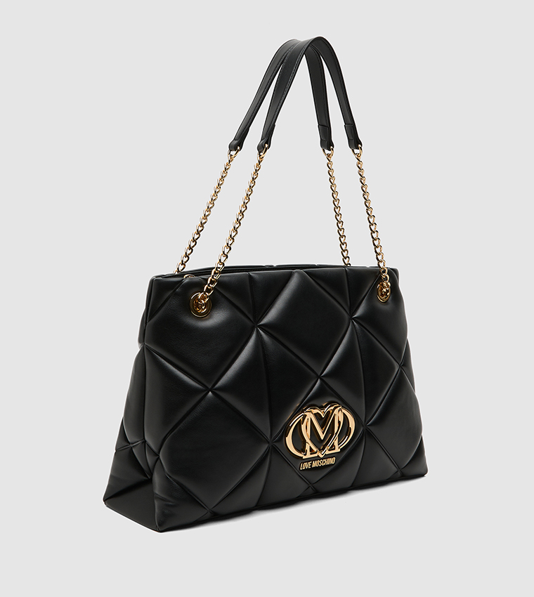 شنطة كتف مبطنة بشعار