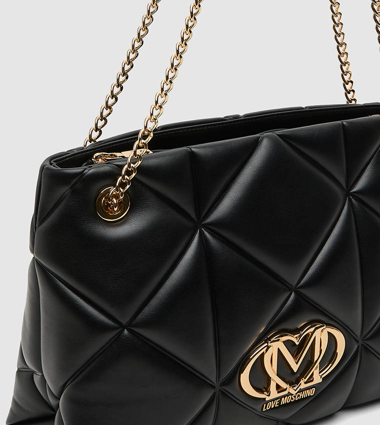 شنطة كتف مبطنة بشعار