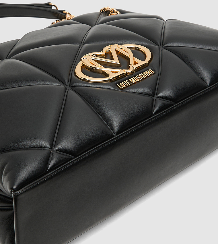 شنطة كتف مبطنة بشعار