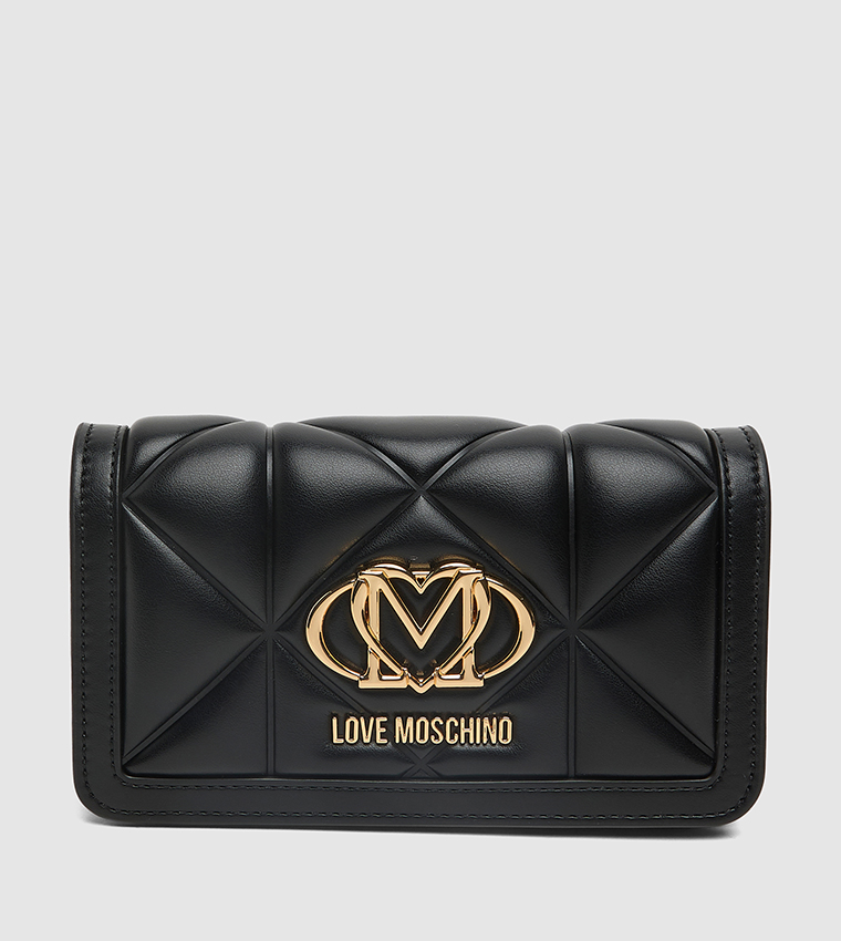 Logo Detail Quilted Wallet
