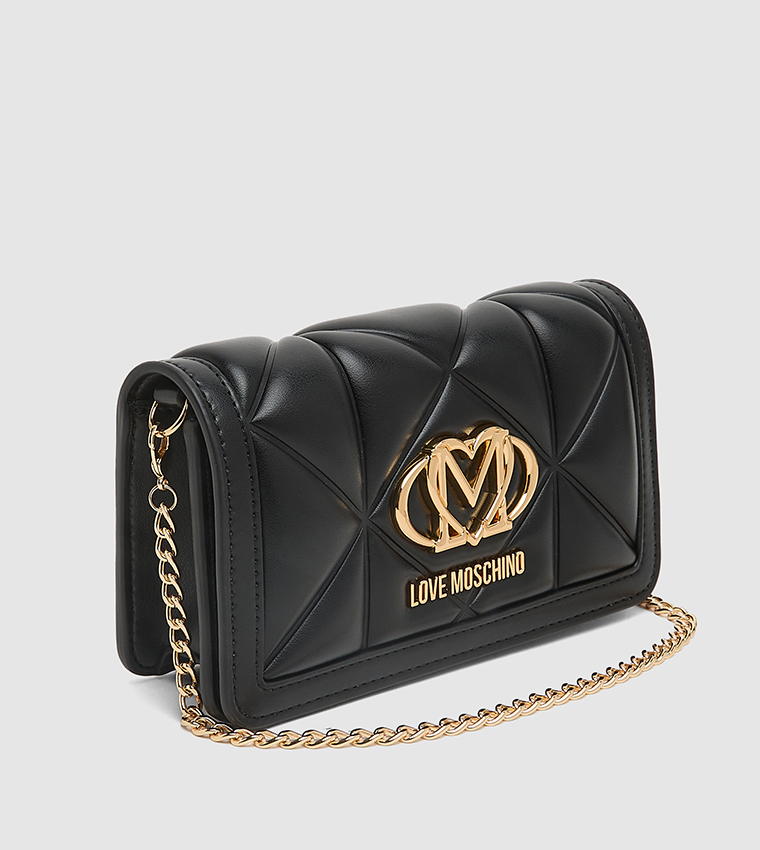 Logo Detail Quilted Wallet