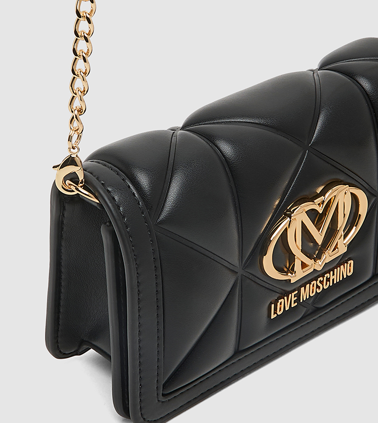 Logo Detail Quilted Wallet