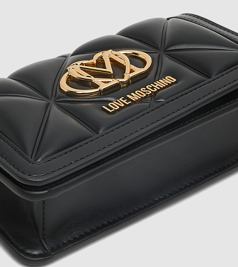 Logo Detail Quilted Wallet