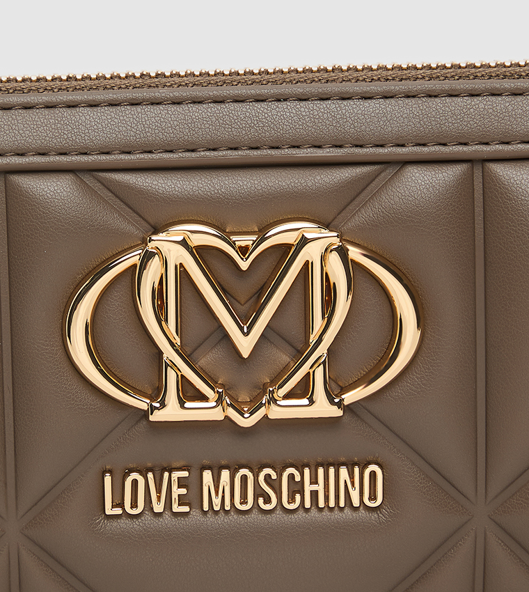 Logo Detail Quilted Wallet