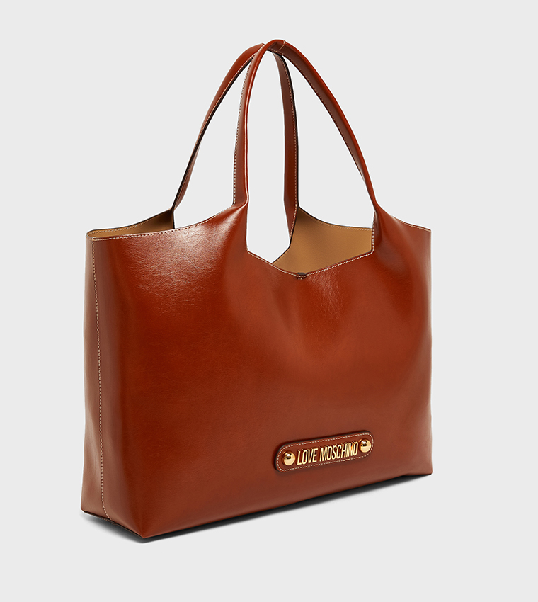 Love Moschino  Tote Bags - Tan Tote Bags