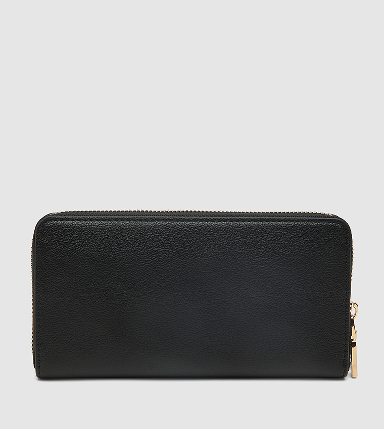 Logo Detail Zippered Wallet