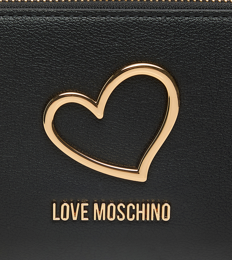 Logo Detail Zippered Wallet