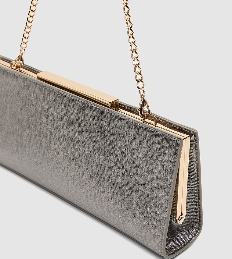 Logo Detail Clutch Bag