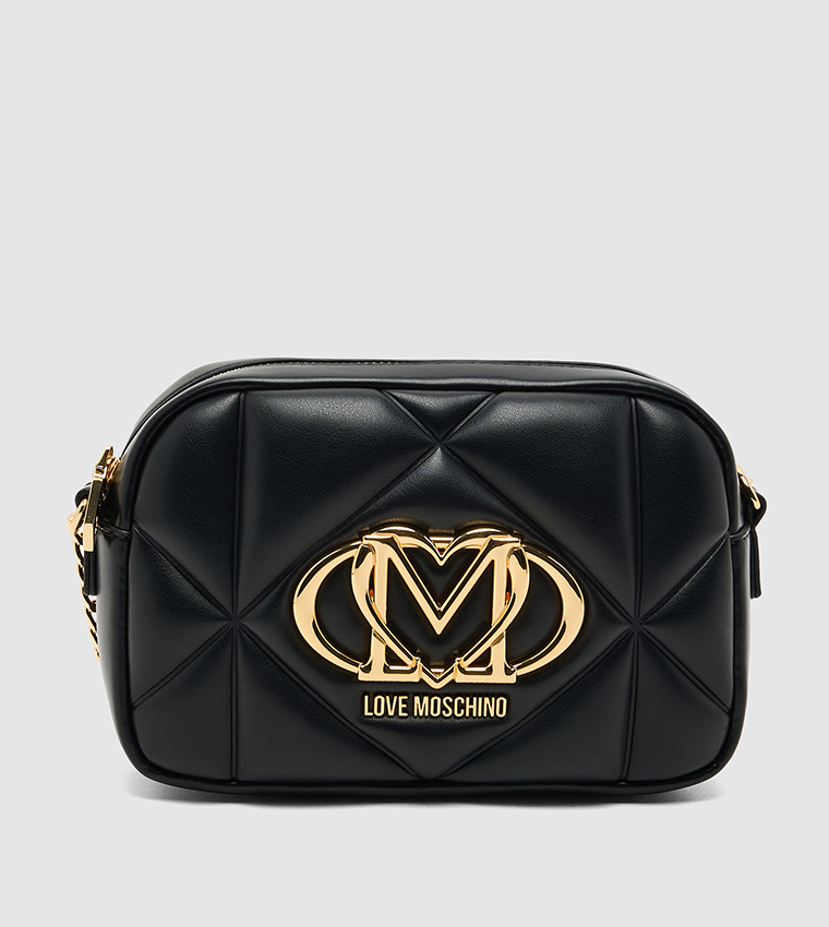 Logo Detail Quilted Crossbody Bag