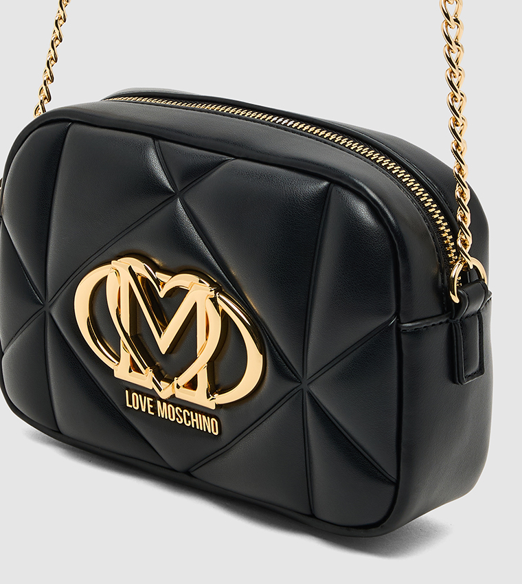 Logo Detail Quilted Crossbody Bag