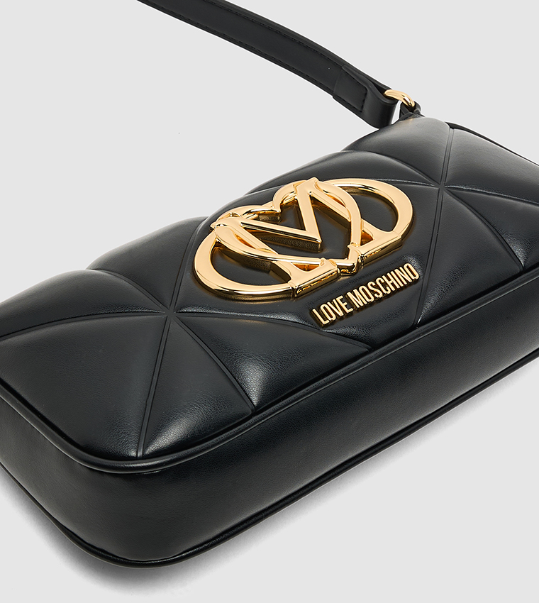 شنطة كتف مبطنة بشعار