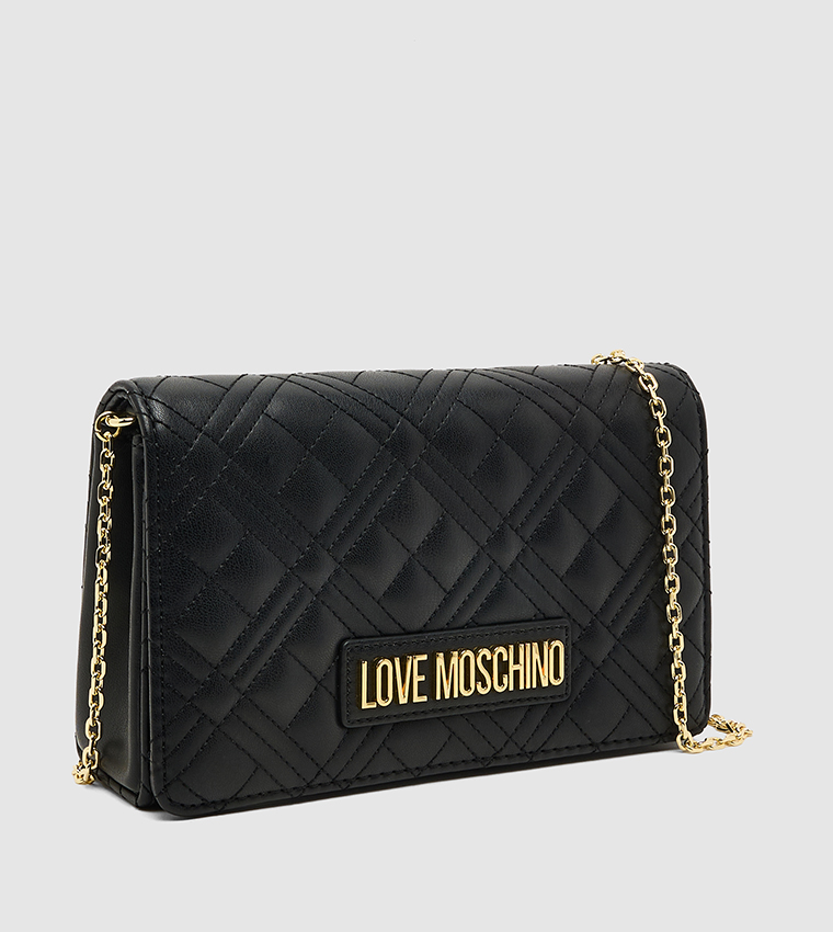 Quilted Flap Clutch Bag