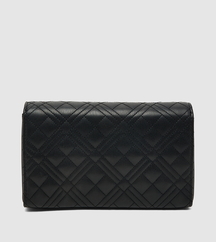 Quilted Flap Clutch Bag