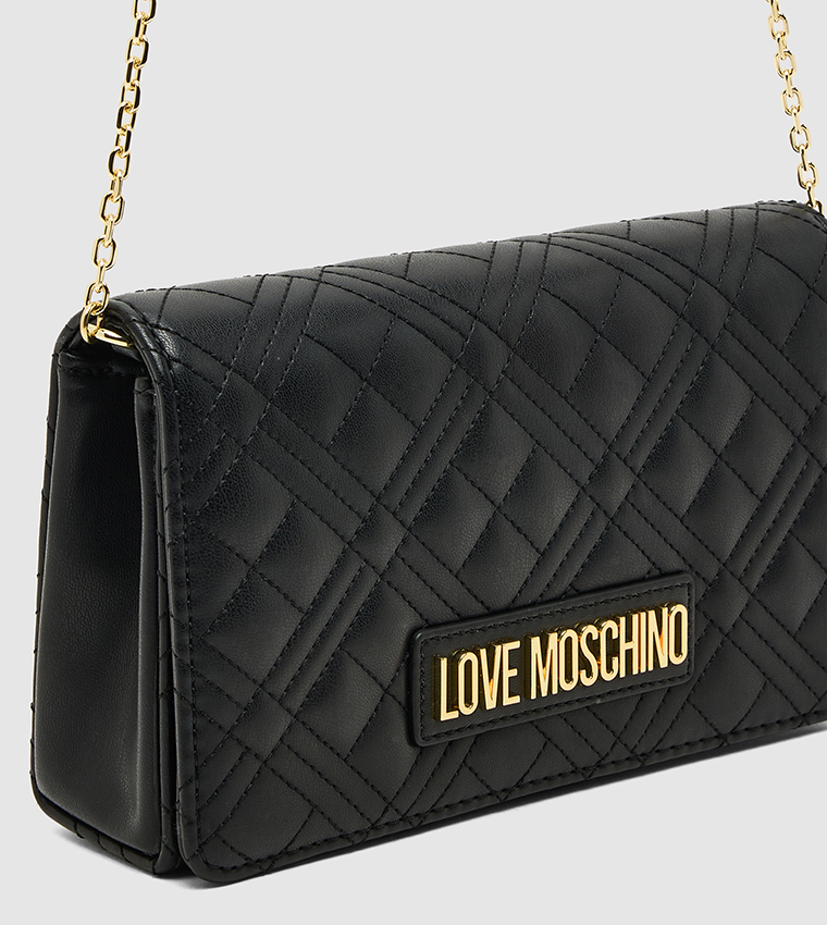 Quilted Flap Clutch Bag