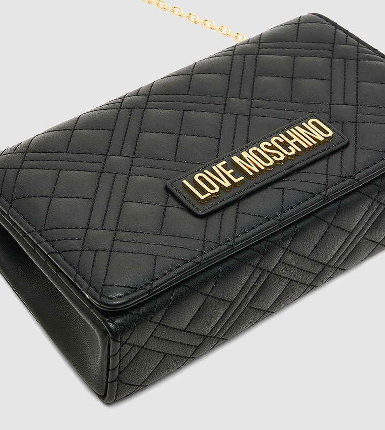 Quilted Flap Clutch Bag