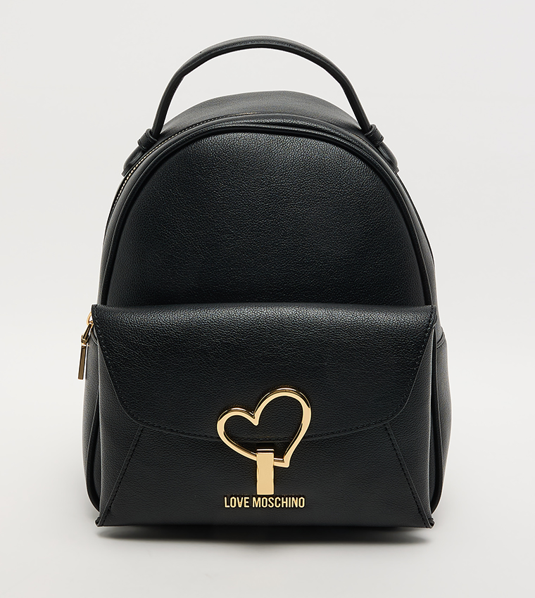 Logo Detail Zippered Backpack