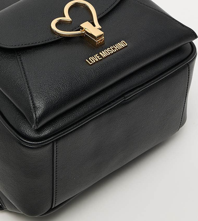 Logo Detail Zippered Backpack