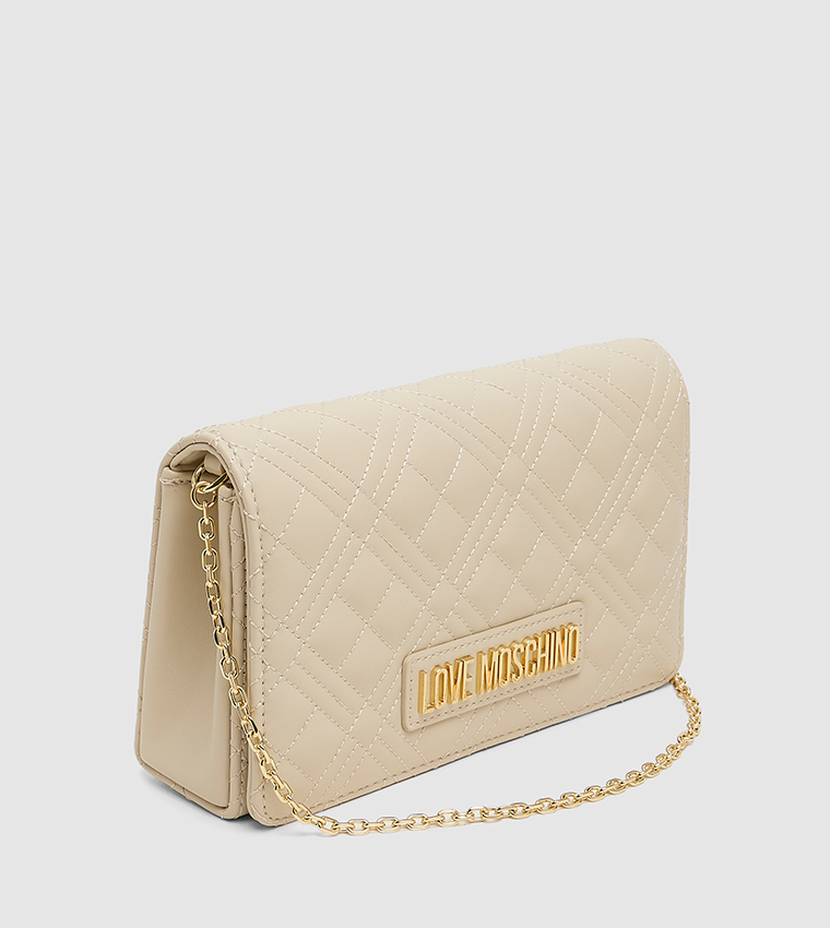 Quilted Flap Clutch Bag