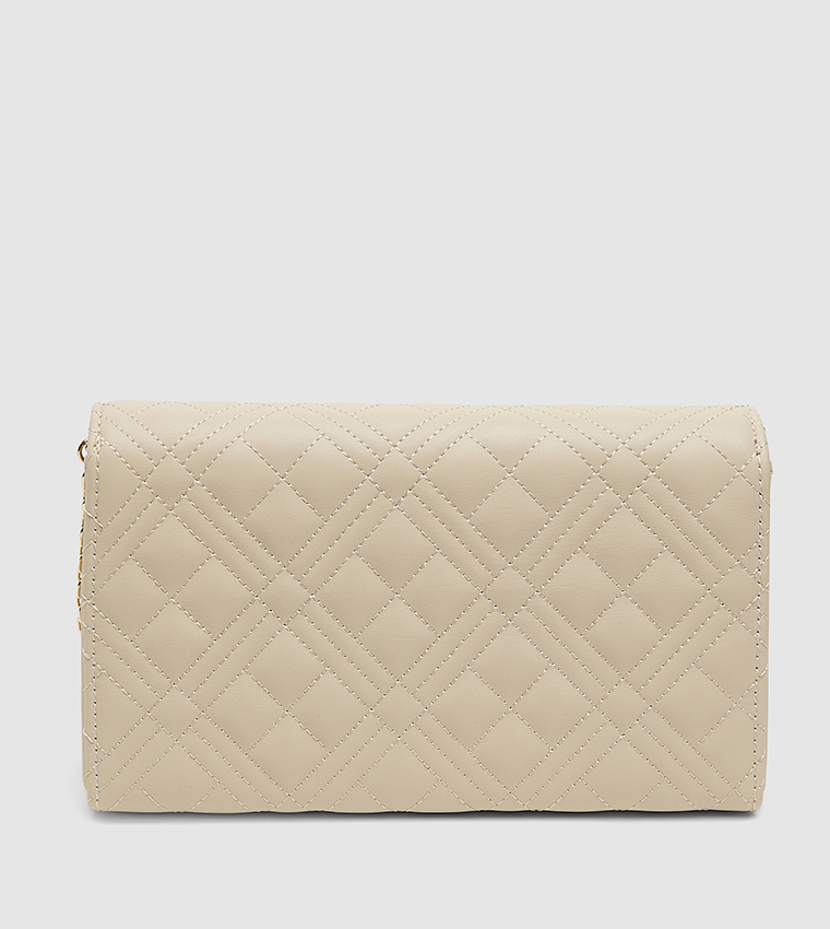 Quilted Flap Clutch Bag