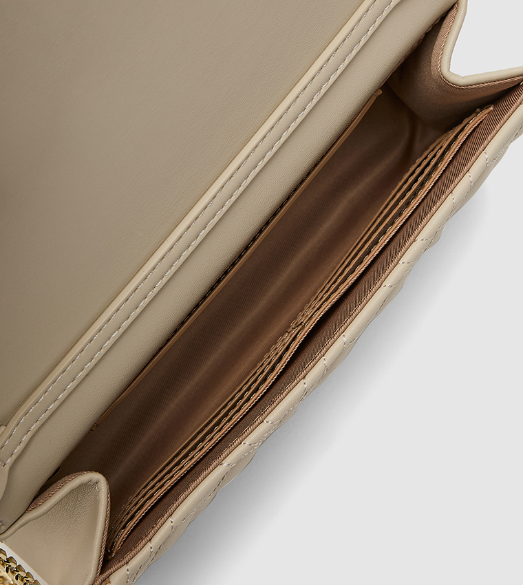 Quilted Flap Clutch Bag