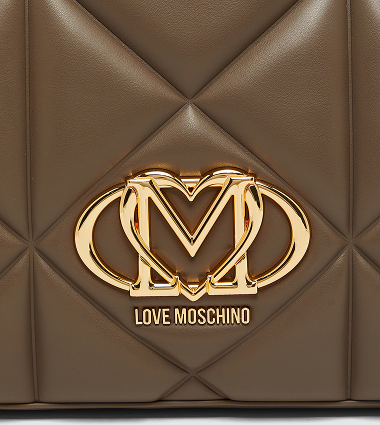 Logo Detail Quilted Shoulder Bag