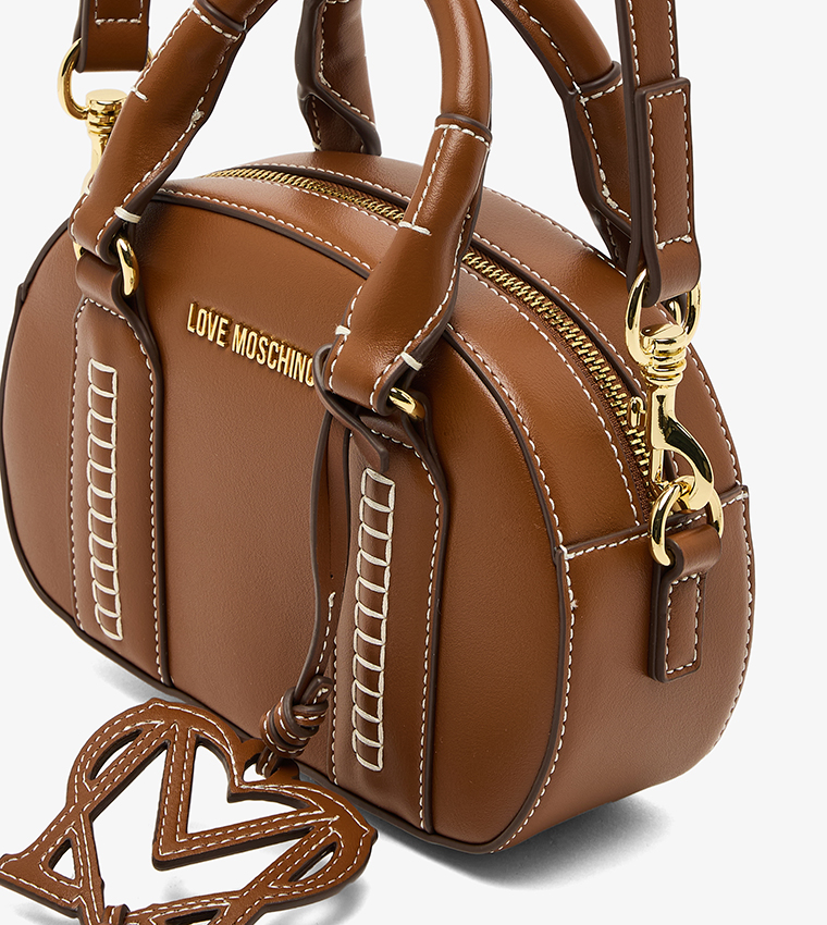 Contrast Stitch Detail Handheld Bag