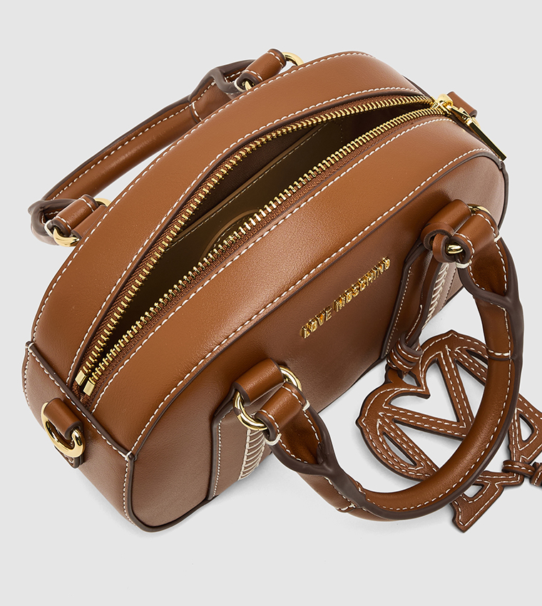 Contrast Stitch Detail Handheld Bag