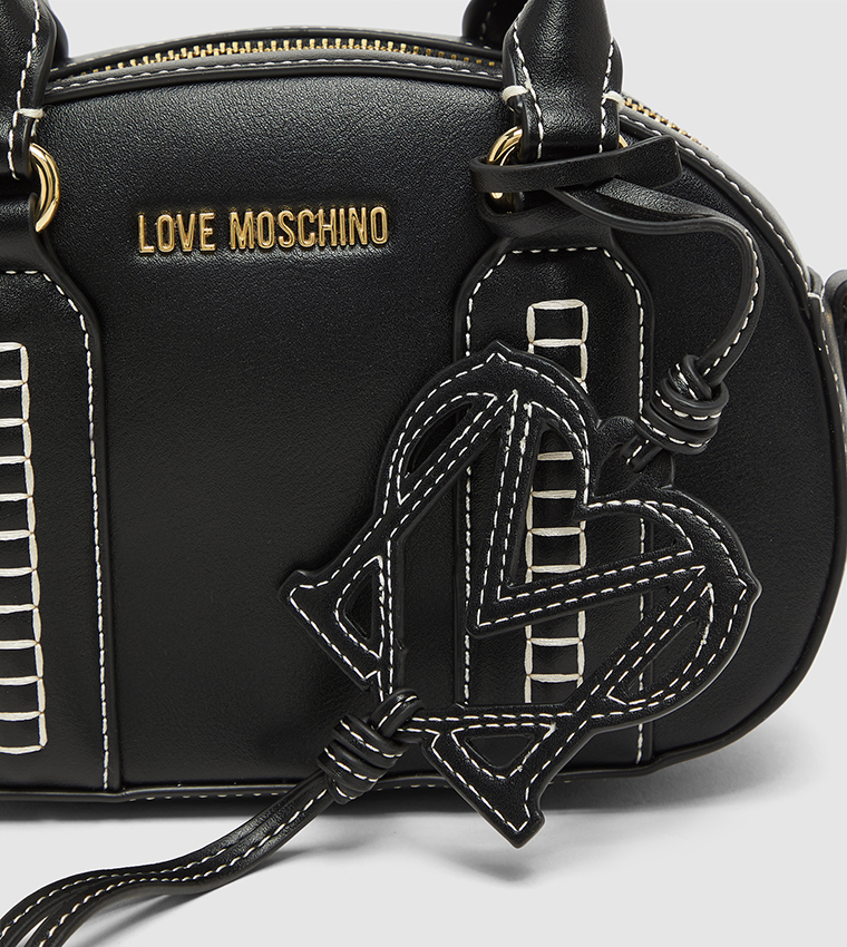 Contrast Stitch Detail Handheld Bag
