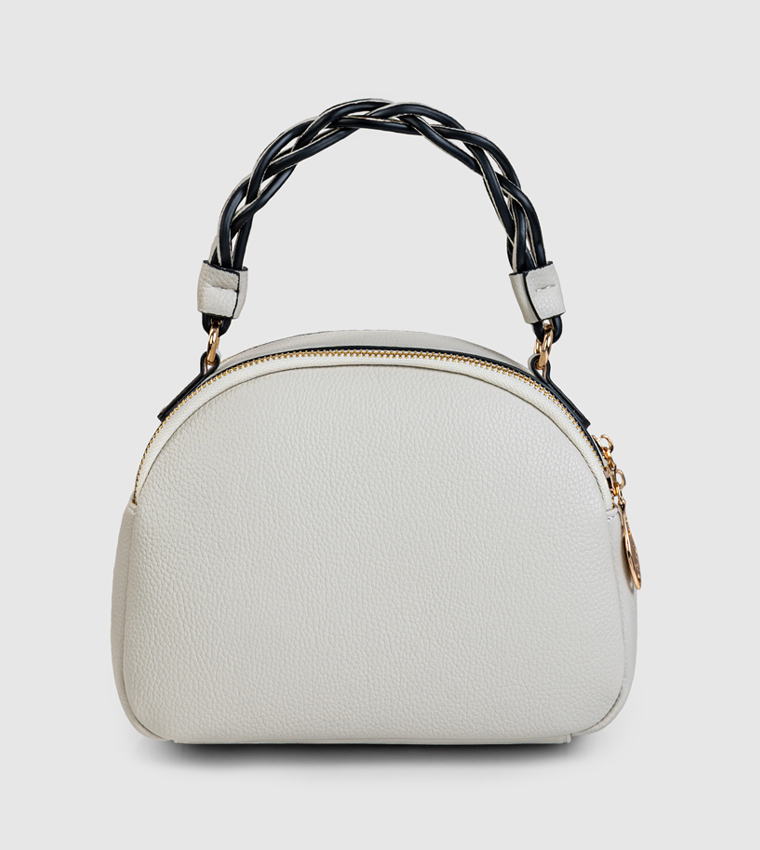 Logo Detail Zippered Handheld Bag