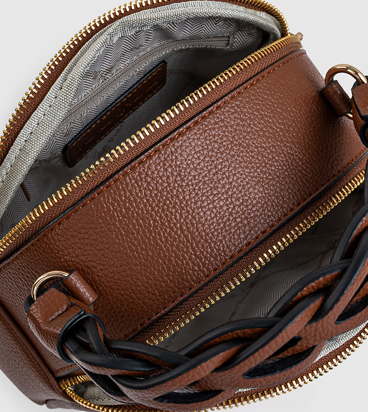 Logo Detail Zippered Handheld Bag