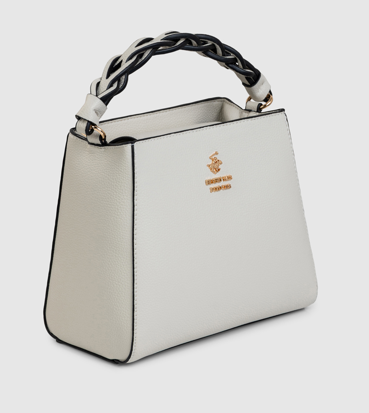 Logo Detail Zippered Handheld Bag