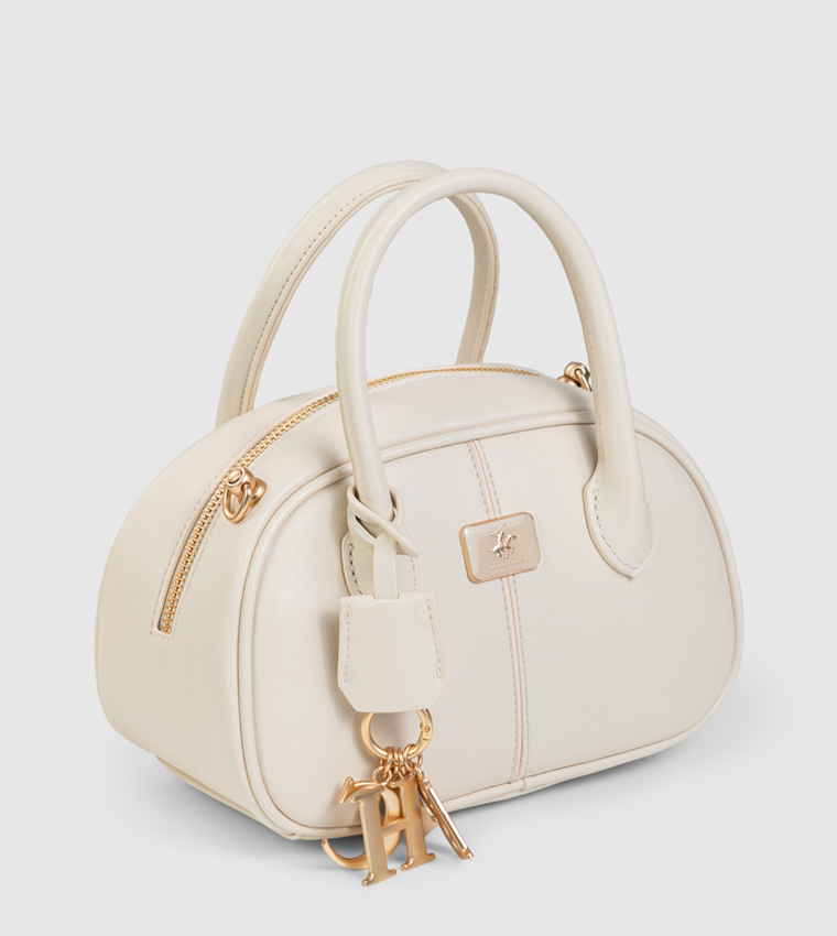 شنطة ساتشل بنقشة وتعليقة 