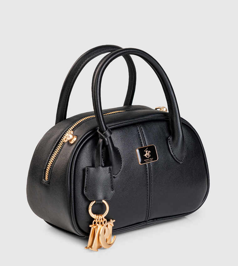 شنطة ساتشل بنقشة وتعليقة 