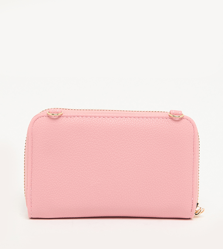 Textured Zippered Crossbody Bag