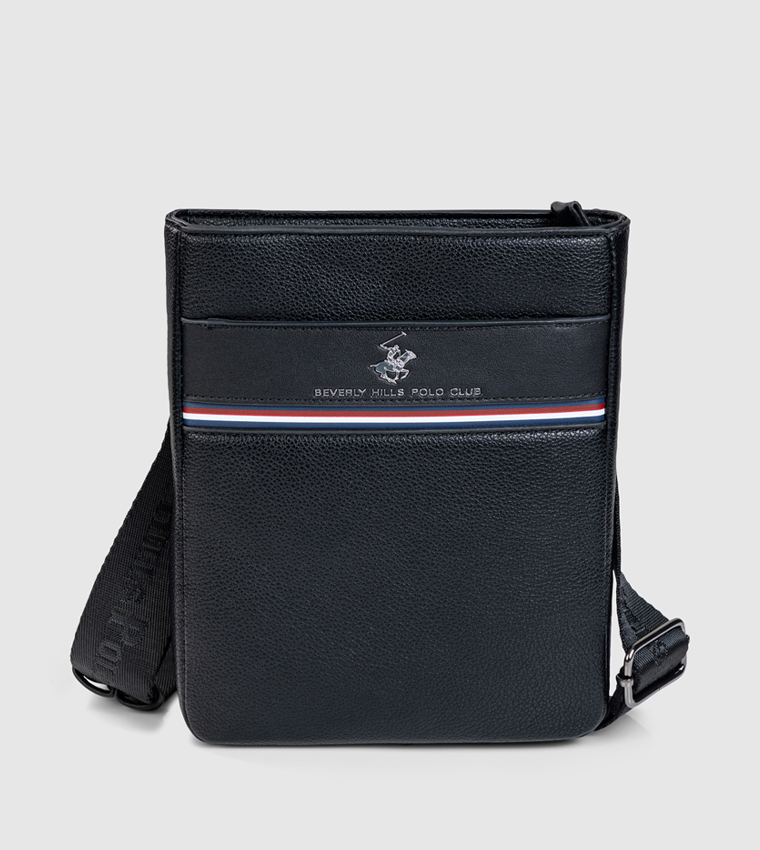 Logo Detail Zippered Crossbody Bag